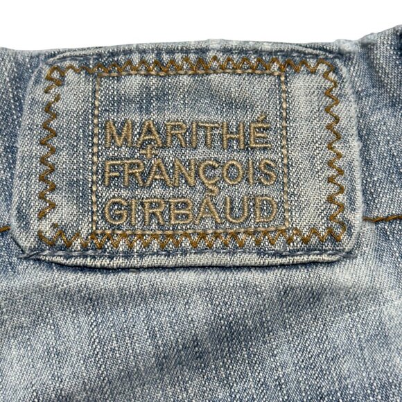 Vintage Girbaud Marithé & François Denim Cargo Shorts Streetwear M+Fg Accent 34" - Picture 7 of 11